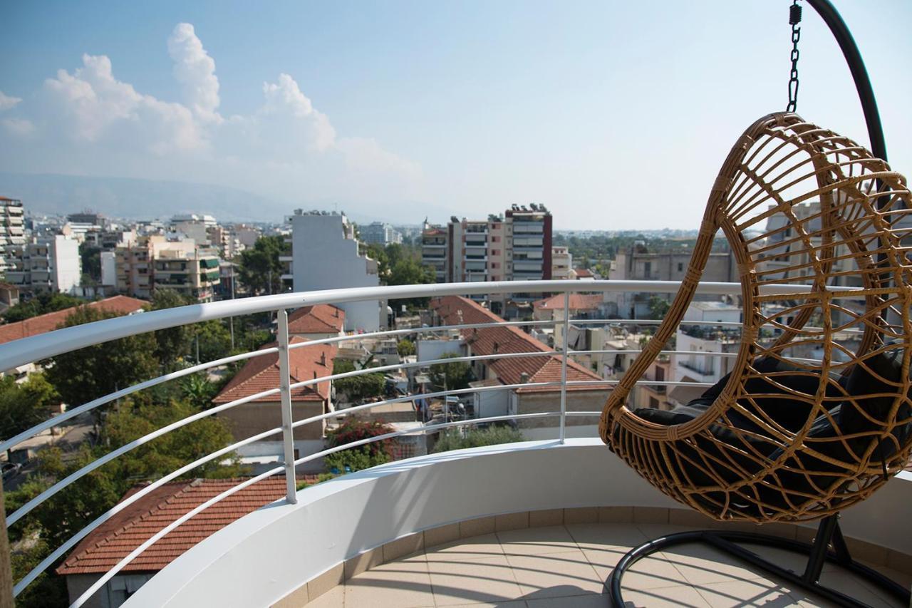 Ferienwohnung Boutique Penthouse Next To Stavros Niarchos Foundation Athen Exterior foto