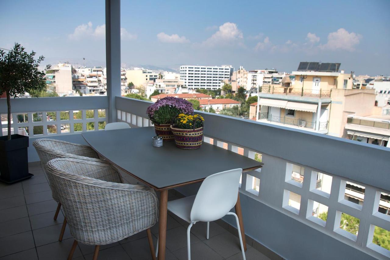 Ferienwohnung Boutique Penthouse Next To Stavros Niarchos Foundation Athen Exterior foto